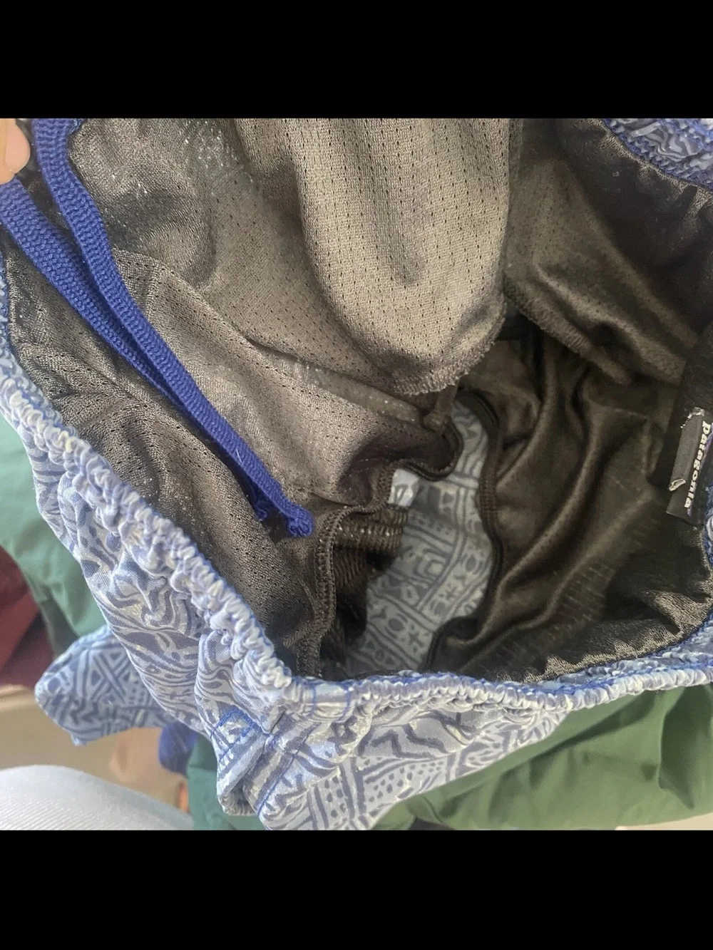 Patagonia Boys Baggies Swim Shorts Trunks Size Medium Youth Blue